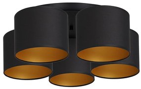 Plafoniera ARDEN 5xE27/60W/230V oro nero