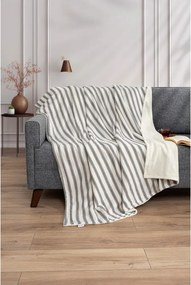 Coperta bianca/color antracite 150x190 cm Soren Wellsoft – Mijolnir