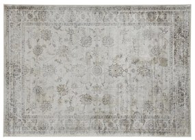 Tappeto vintage in viscosa con motivi grigio 160 x 230 cm RYAD