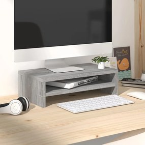 Supporto Per Monitor Grigio Sonoma 42x24x13cm Legno Multistrato /