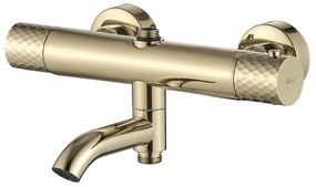 Set Doccia da incasso con Termostatato Lungo Diamond Gold