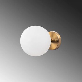 Lampada da parete in bianco e bronzo ø 15 cm Atmaca - Opviq lights