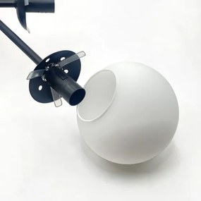 Brilagi - Lampadario da soffitto MALIVA 6xE14/15W/230V nero/bianco