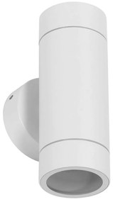 Applique Cilindrica Bidirezionale IP65 2xGU10 Bianca Colore Bianco