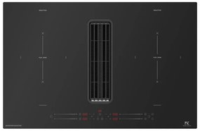 Piano cottura a induzione 4 zone con cappa integrata MKHI804FHEDBK MASTER KITCHEN nero