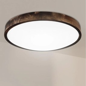 Brilagi - Plafoniera CARVALHO SMOKEY 3xE27/15W/230V rovere Ø 47,5 cm