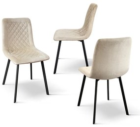 AULENA - sedia di design moderno in velluto