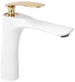 Rubinetto da lavabo Rea Orbit White Gold Low