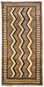 Gabbeh Tappeto persiano 90x180 Nero (Iran) Annodato A Mano