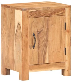 Comodino 40x30x50 cm in Legno Massello di Acacia