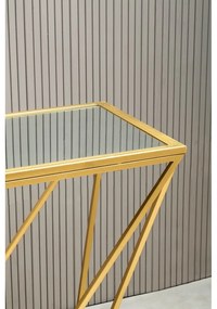 Consolle con piano in vetro oro 40x120 cm Farran - Premier Housewares