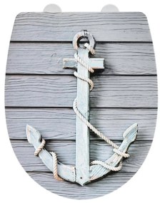 WENKO 23536100-WC sedile per WC RELIEF 36,5x45 cm multicolore/argento