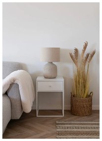 Lampada da tavolo color crema con paralume in tessuto (altezza 46,5 cm) Bilby - House Nordic