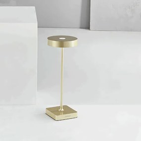 Lampada tavolo senza fili LED 3W ricaricabile USB touch TAP Oro