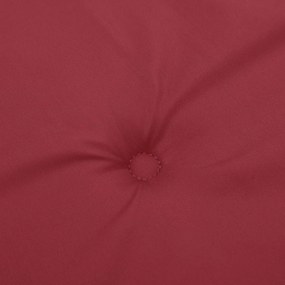 Cuscino per Panca Rosso Vino 100x50x3 cm in Tessuto Oxford