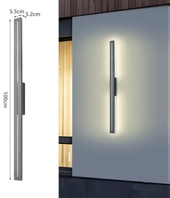 Brilagi - Lampada da parete LED per esterni LINEO LED/24W/230V 3000K IP65 antracite
