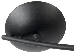 Faretto moderno curvo nero 4 luci - Jeany