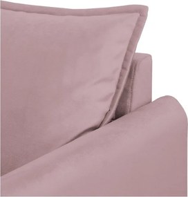 Divano lavanda con rivestimento in velluto 138 cm Juli – Ropez