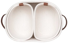 Set di cestini per il bagno in tessuto 3 pz 35x25x13 cm Jarana - House Nordic