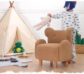 Poltroncina per bambini TOBI marrone