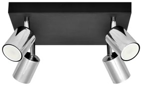 Faretto LED TUNE 4xGU10/4,8W/230V cromo opaco/nero