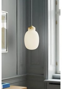 Nordlux - Lampadario a sospensione con filo RAITO 1xE27/25W/230V ottone/bianco