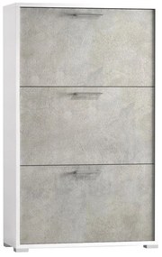Scarpiera Puzzle 3 ante doppia profondità L 67 x H 112 x P 28 cm 18 paia, grigio