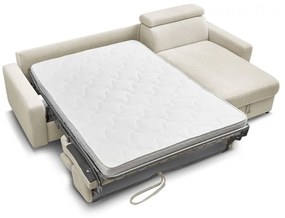 Divano angolare color crema allungabile (con composizione variabile) Monaco – Bobochic Paris