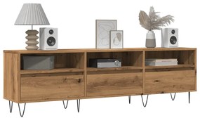 Mobile Porta Tv Rovere Artigianale 150x30x44,5 Cm Multistrato /