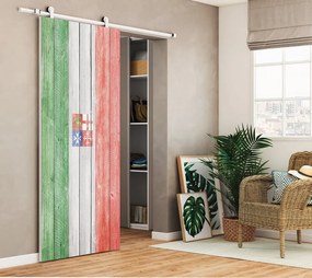 Porta scorrevole Italia in mdf multicolore, L 90 x H 210 cm, con binario Loft Reversibile