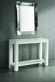 Consolle in abete bianco spazzolato 105&#215;35 cm H 75cm