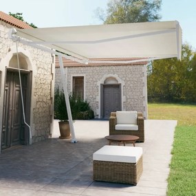 Tenda Da Sole Manuale Autoportante 500x350 Cm Crema /