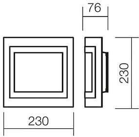 Redo 05-827 - Applique da parete SPECTRE 1xE27/42W/230V cromo lucido/bianco