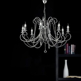 Bonetti Illumina  Magda 8-light chandelier in chromed metal