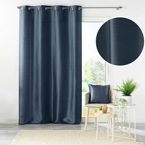 Tenda blu scuro in microsatinato 140x240 cm Shana – douceur d'intérieur
