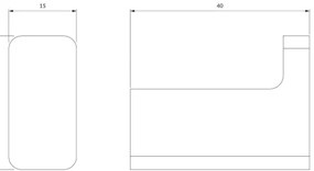 OMNIRES NL80110CR - Gancio a muro NELSON cromo lucido
