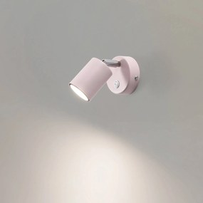 Faretto da parete Fun, grigio, altezza 14 cm, regolabile, GU10 Fun Luminex, Alluminio / Grigio / Zincato, Soggiorno / Sala da pranzo, Metallo, Moderno, Faretto alogeno