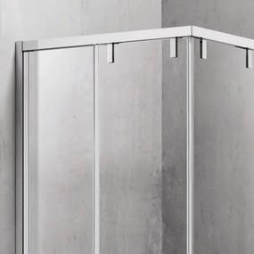 Box doccia 90x100 angolare scorrevole altezza 200 h vetro 8mm | KSA1000 - KAMALU