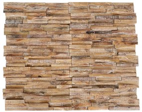Pannelli Per Pareti 10 Pz 1,01 M² İn Legno Massello Di Teak /