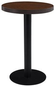 Tavolo Da Bistrot Marrone Scuro 50 Cm İn Mdf /