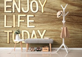 Carta da parati – Citazione - Enjoy life today