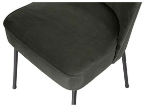 Sedie da pranzo in set verde scuro in velluto 2 pz Vogue – WOOOD