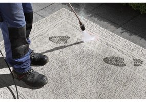 Runner da esterno grigio e bianco Berlino, 80 x 250 cm - Ragami