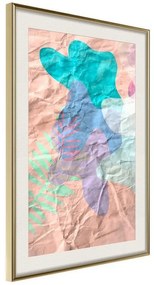 Poster Colourful Camouflage (Peach)