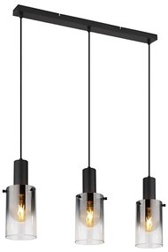 Globo 15907-3H - Lampadario a sospensione con filo FLORENTINA 3xE27/40W/230V nero