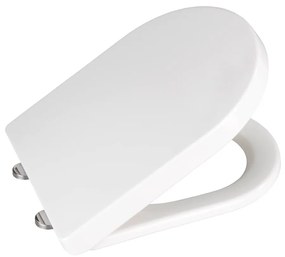 Sedile per wc bianco con chiusura facilitata , 47 x 35,5 cm Calla - Wenko