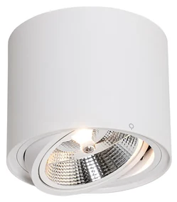 Faretto da soffitto moderno bianco orientabile e inclinabile AR111 - Rondoo Up