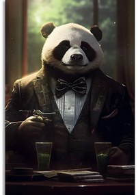 Stampa su tela – Gangster animale panda