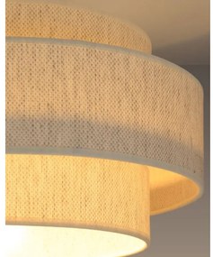 Plafoniera BOHO 1xE27/60W/230V Ø 40 cm bianca