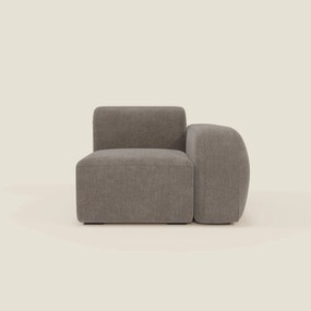 BonBon modulo terminale 105 cm sinistro o destro - tessuto smacchiabile T23 talpa